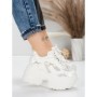 Pantofi Sport Dama cu Platforma 6166-95 WHITE | MEI
