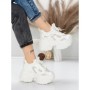 Pantofi Sport Dama cu Platforma 6166-95 WHITE | MEI