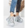 Pantofi Sport Dama cu Platforma 6166-95 SILVER | MEI