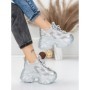 Pantofi Sport Dama cu Platforma 6166-95 SILVER | MEI