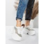 Pantofi Sport Dama cu Platforma 0897-36 WHITE | MEI