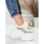 Pantofi Sport Dama cu Platforma 0897-36 WHITE | MEI