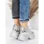 Pantofi Sport Dama cu Platforma 0897-36 SILVER | MEI