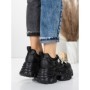 Pantofi Sport Dama cu Platforma 6166-80 BLACK | MEI