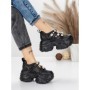 Pantofi Sport Dama cu Platforma 6166-80 BLACK | MEI