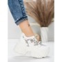 Pantofi Sport Dama cu Platforma 6166-80 WHITE | MEI