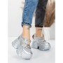 Pantofi Sport Dama cu Platforma 6166-80 SILVER | MEI