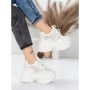 Pantofi Sport Dama cu Platforma 6166-88 WHITE | MEI