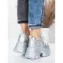 Pantofi Sport Dama cu Platforma 6166-88 SILVER | MEI
