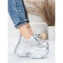 Pantofi Sport Dama cu Platforma 6166-88 SILVER | MEI