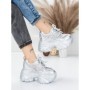 Pantofi Sport Dama cu Platforma 6166-88 SILVER | MEI