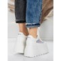Pantofi Sport Dama cu Platforma 6208-35 WHITE | MEI