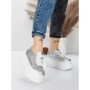 Pantofi Sport Dama cu Platforma 6208-35 SILVER | MEI