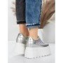 Pantofi Sport Dama cu Platforma 6208-35 SILVER | MEI