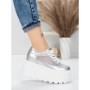 Pantofi Sport Dama cu Platforma 6208-35 SILVER | MEI