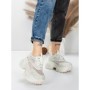 Pantofi Sport Dama cu Platforma 6968-1 WHITE | MEI