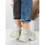Pantofi Sport Dama cu Platforma 6968-1 WHITE | MEI