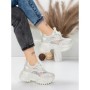 Pantofi Sport Dama cu Platforma 6968-1 WHITE | MEI
