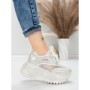 Pantofi Sport Dama cu Platforma 6968-1 WHITE | MEI