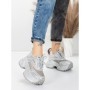 Pantofi Sport Dama cu Platforma 6968-1 SILVER | MEI