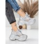 Pantofi Sport Dama cu Platforma 6968-1 SILVER | MEI