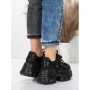 Pantofi Sport Dama cu Platforma 6166-87 BLACK | MEI