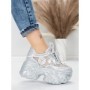Pantofi Sport Dama cu Platforma 6166-87 SILVER | MEI
