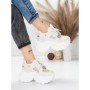 Pantofi Sport Dama cu Platforma 0897-16 WHITE | MEI