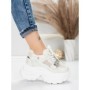 Pantofi Sport Dama cu Platforma 0897-16 WHITE | MEI