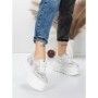 Pantofi Sport Dama cu Platforma 6208-36 WHITE | MEI