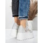 Pantofi Sport Dama cu Platforma 6208-36 WHITE | MEI