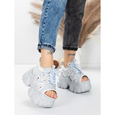 Sandale Dama cu Platforma 569-76 GREY | MEI