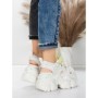 Sandale Dama cu Platforma 569-76 WHITE | MEI