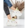 Sandale Dama cu Platforma 569-76 WHITE | MEI