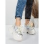 Pantofi Sport Dama cu Platforma 8307-2 WHITE | MEI