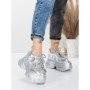 Pantofi Sport Dama cu Platforma 8307-2 SILVER | MEI