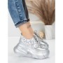 Pantofi Sport Dama cu Platforma 8307-2 SILVER | MEI