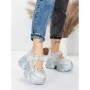 Pantofi Sport Dama cu Platforma 6166-105 SILVER | MEI