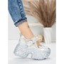 Pantofi Sport Dama cu Platforma 6166-105 SILVER | MEI