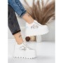 Pantofi Sport Dama cu Platforma 6208-29 WHITE | MEI