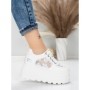 Pantofi Sport Dama cu Platforma 6208-29 WHITE | MEI