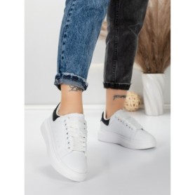 Sneakers Dama BF55 WHITE-BLACK | MEI