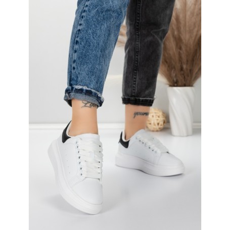 Sneakers Dama BF55 WHITE-BLACK | MEI