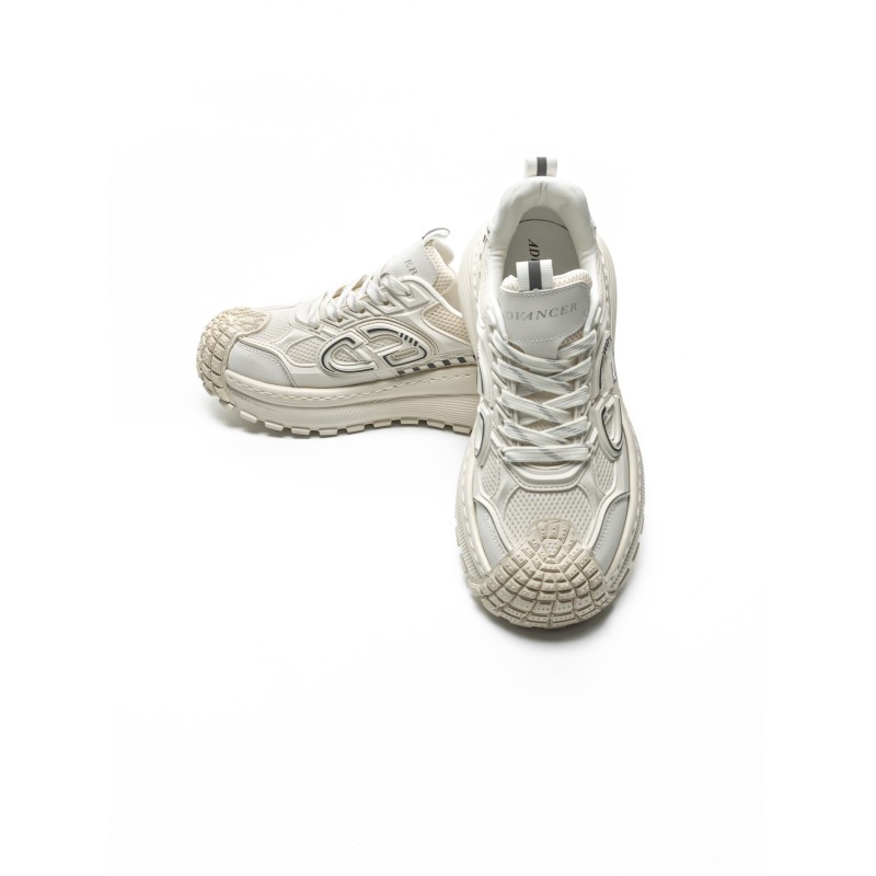 Pantofi Sport Barbati din piele naturala 9336 WHITE | ADVANCER