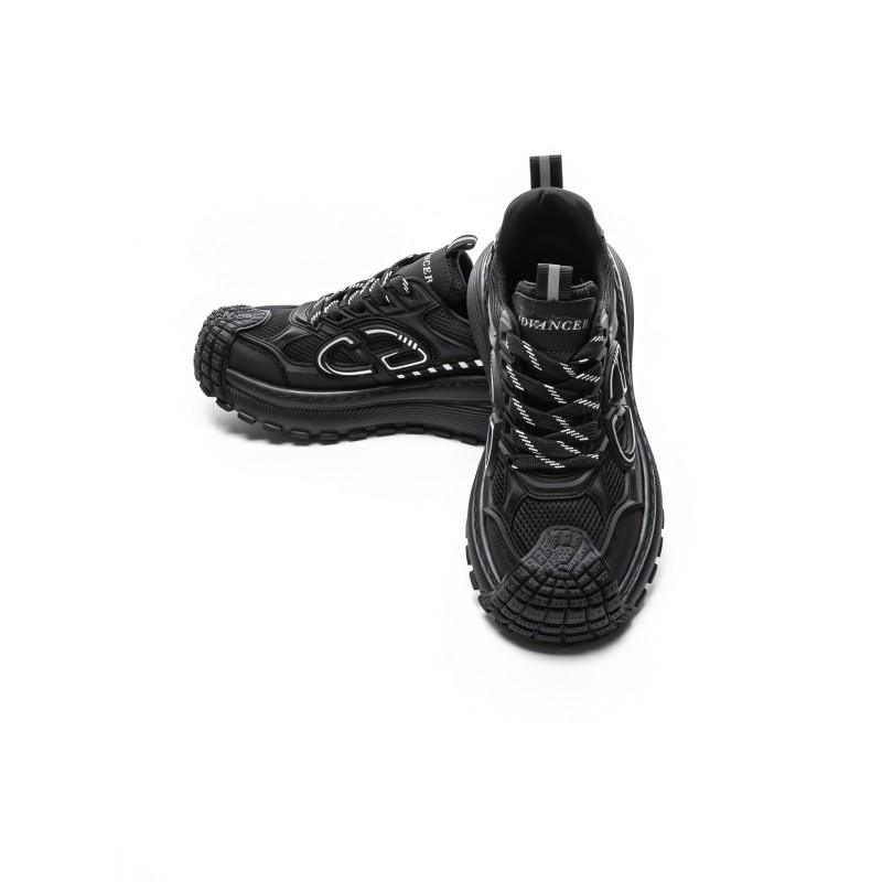 Pantofi Sport Barbati din piele naturala 9336 BLACK | ADVANCER