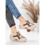 Pantofi Sport Dama din piele naturala 2577 CREAM-COFFEE | FRANCO GERARDO