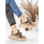 Pantofi Sport Dama din piele naturala HY5798 BROWN-GREEN | FRANCO GERARDO