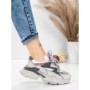 Pantofi Sport Dama din piele naturala HY5798 LIGHT GREY-PINK | FRANCO GERARDO