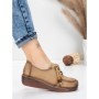 Pantofi Casual Dama din piele naturala 2553 APRICOT | FORMATIONE