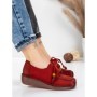 Pantofi Casual Dama din piele naturala 2553 RED | FORMATIONE